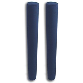 36" Pair of Boat Trailer Guide Pole Pad and Cover - Heavy Duty Canvas - Capped Ends - UV Treated - Made in USA - Navy