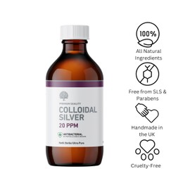 Natures Greatest Secret Nature's Greatest Secret Premium Quality Antibacterial 20ppm Colloidal Silver Bottle 300ml