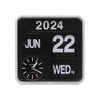 Itigoitie Retro Modern 9.45 Inches Calendar Day Date Flip Desk