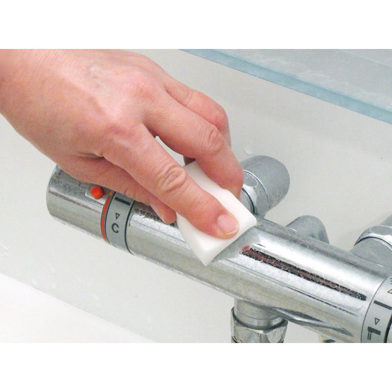 レック 激落ち MEGA 4枚入 大容量パック メラミンスポンジ (1枚:18×2.9×31cm) 水だけで汚れ落とし S-809 ホワイト