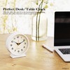 AYRELY® 4.5" Analog Alarm Clock,Small Retro Desk Clock Battery Operated,Slient