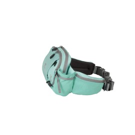 Mountainsmith Epic Lumbar - Riñonera pequeña para correr, senderismo, ciclismo, viajes y actividades deportivas al aire última intervensión con bolsillos dobles para botellas de agua, Verde azulado cascada, Una talla