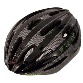 AWE® AWESprint™ Adult In Mould E-Bike/Bike Helmet Carbon/Black/Green 58-61cm *FREE 5 YEAR CRASH REPLACEMENT*