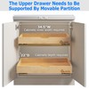 WelFurGeer Pull Out Drawers for Kitchen Cabinets, Pull Out Cabinet