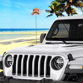 CoolBalls Cool Dude Red Bandana Car, Truck, SUV, Jeep Antenna Topper Accessory