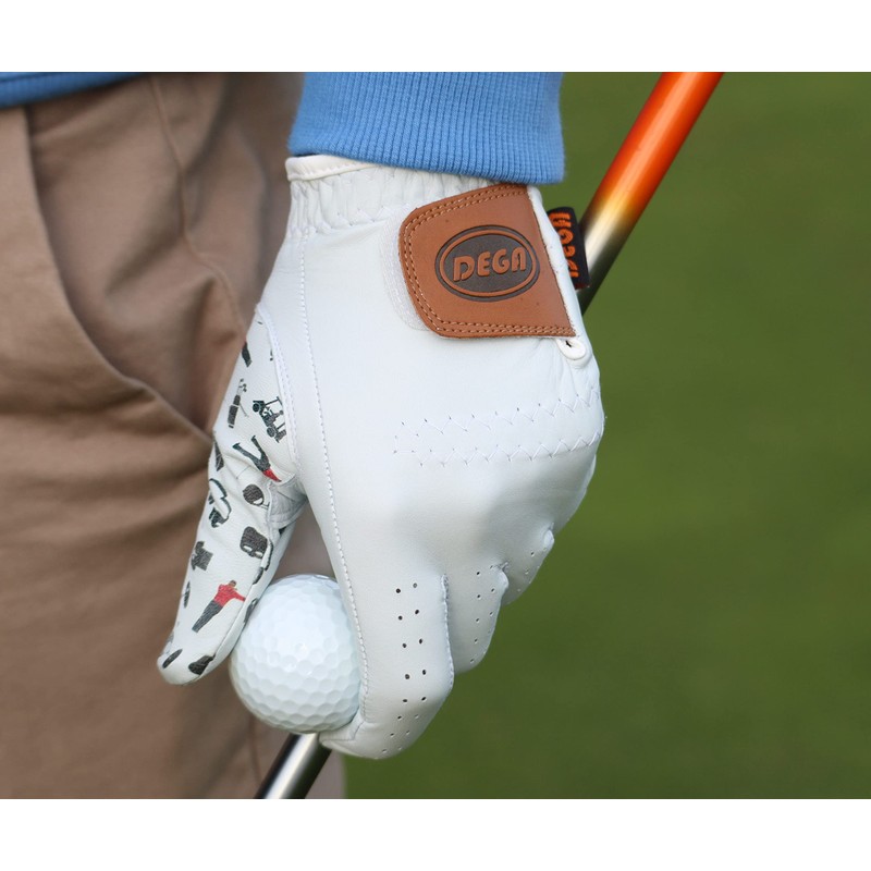 DEGA Golf Gloves 2 Pack 100% Cabretta Leather Golf Glove