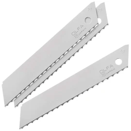 OLFA LBWV3K Wavy Blade Cutter Replacement Blade, Large, Pack of 3