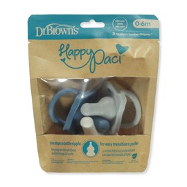 Dr. Brown's Baby Boys' 3-Pack Pacifiers - blue/white, one size