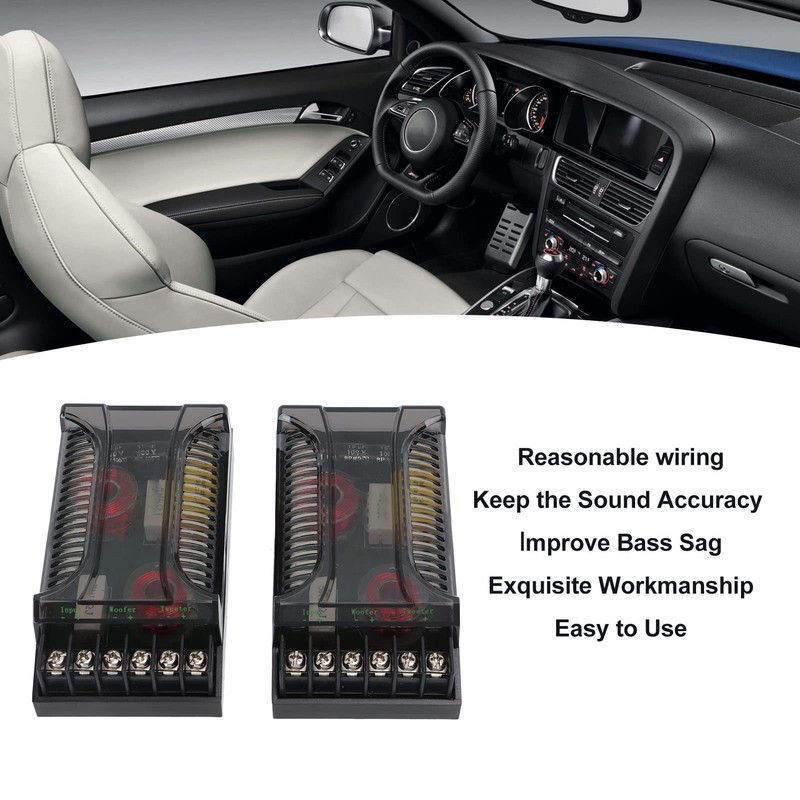 300 Watt 2 Way Crossover, 2 PCS Passive Car Audio