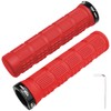 TOPCABIN Bike Grips Double Lock on Locking Bicycle Handlebar Grips