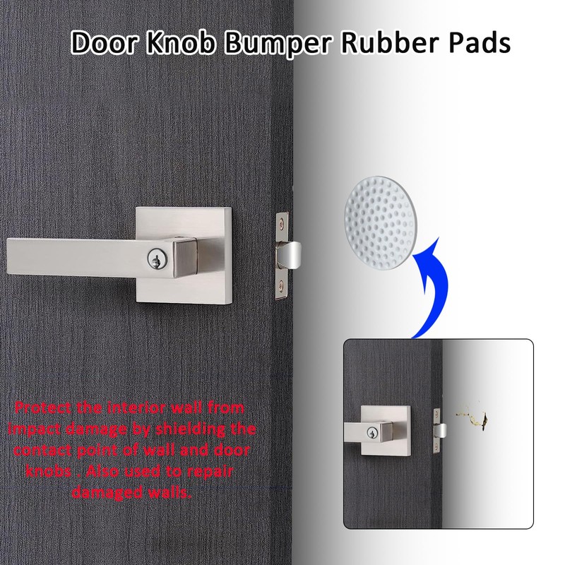 DSJJBLL 2 Pack Door Handle Heavy Duty, Keyed Alike Entry