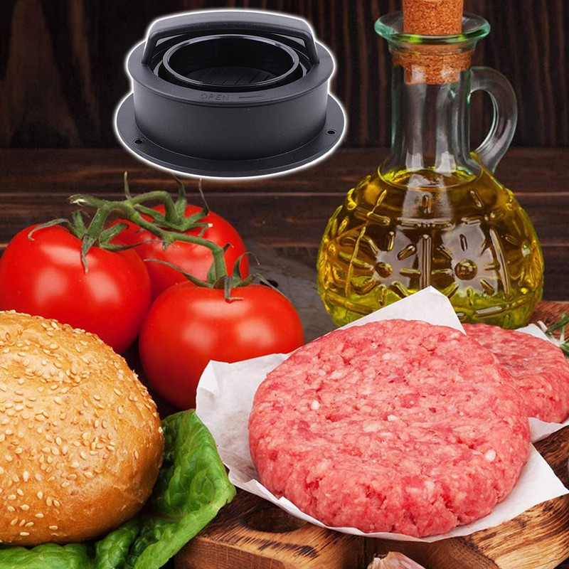 Burger Press, Hamburger Press Patty Maker With 100Pcs Hamburger Patty