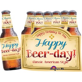 6-PACK HAPPY BEER DAY BIRTHDAY PARTY Balloons Decorations Supplies by Anagram