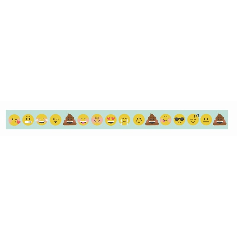 Simple Stories Emoji Love Washi Tape-Face Time, Paper, Multicoloured, 10.8