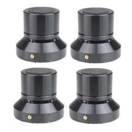 Aswalling Speaker Isolation Stand Lead Alloy Adjustable Tray Pad Ceramic Ball Foot Speaker Stand Isolation Feet Spike Black Easy Install