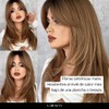 GAIBMAX - Pelucas para mujer cabello aspecto natural, peluca de