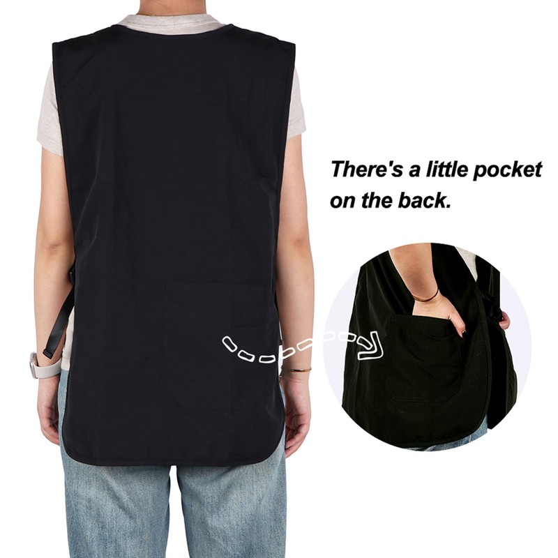MIKI WELL Waterproof Cobbler Apron with 4 Pockets Vest Smock
