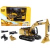 DCD CAT Caterpillar 320F L Hydraulic Tracked Excavator with 5 Work Tools "Play & Collect!" 1/64 Diecast Model by Diecast Masters