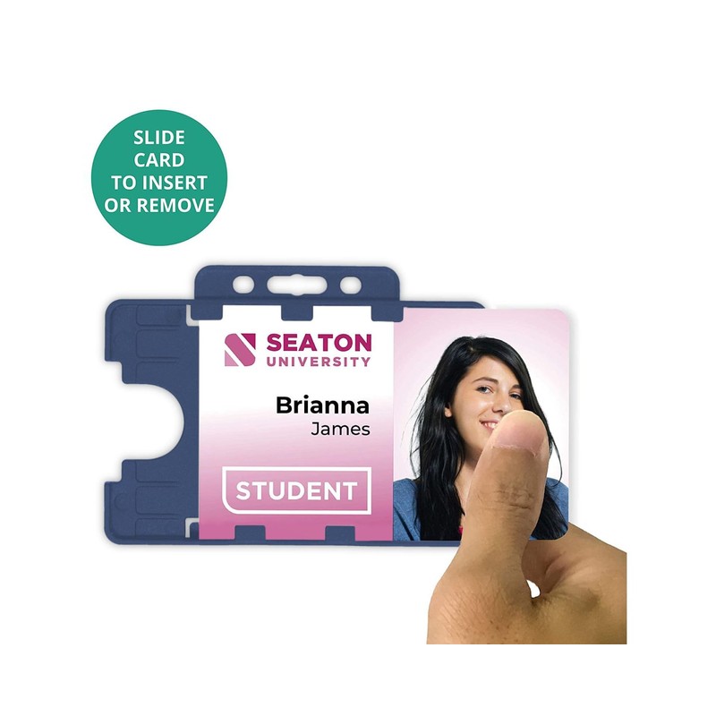 Customcard ltd® Double Sided ID Card Holder Two Sided Badge