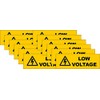 Low Voltage Electric Electricity Stickers Decals (12 Pack) Small .5x1.5