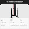 BalanceFrom Adjustable Folding Multifunctional Workout Station Adjustable Olympic Workout Bench