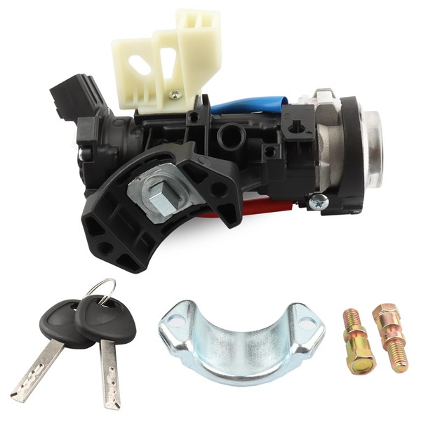 Ignition Switch Ignition Lock Cylinder Housing Assembly with 2 Keys,