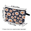 YULUENZE Small Daisy Makeup Bag Cute Small Organizer Bag with