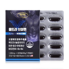 Ultra V-Men 1000mg 60 capsules, 6 pcs / 울트라 브이맨 1000mg 60캡슐, 6개