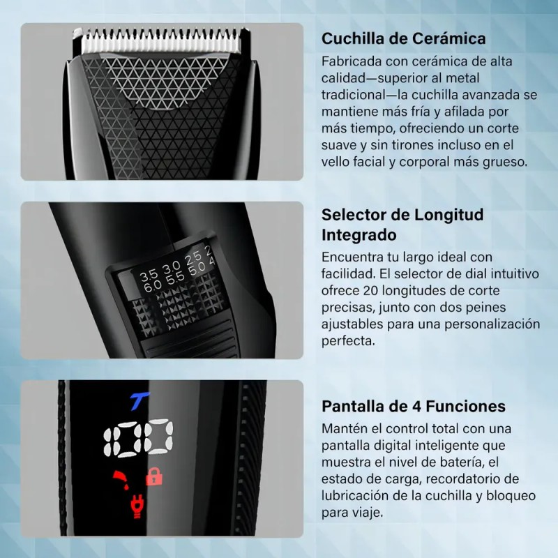 Máquina Rasuradora Andis Explorer Series Inalámbrica para Barba y Cuerpo