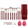 Beauty - Juego de brochas de maquillaje de viaje, 16