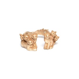 4F Parnato Poc Ring Night Gathering Gold One Size Fits Most Fear F PalnartPoc 2307, Brass