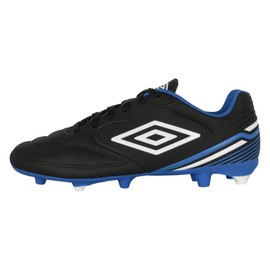 Umbro Boy's Classico 13 FG Jr. Soccer Cleat, Black/White/Royal, 3 Little Kid