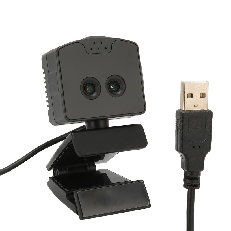 Binocular Webcam 2MP 1080P HD Wide Angles Front Conference Webcam