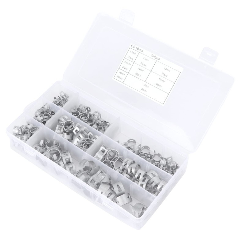 304 Stainless Steel Hose Clamps for Oil Petrol Pipe with