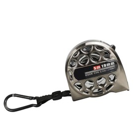 Oiieco 1Pcs Hollow Tape Measure 5m, Nickel Plated Retractable Tape Measure,Industrial Grade Waterproof,Rust and Corrosion Resistant,19mm Wide,Ideal for Home and Woodworking