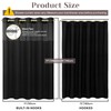 SORTTO No Hook Slub Textured Shower Curtain with Snap in