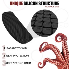 SIGONNA Eyeglass Nose Pads Anti Slip - Eye Glasses Nose Pad 0.5 mm - Silicone Nose Bridge Pads - Nose Grips Non Slip Piece - Sunglass Nose Pads Guards - (6 Pairs Black) 0.5mm x 7mm x 16mm