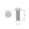 M5 (5mm x 25mm) Hex Socket Button Head Screws -
