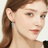 RoseJeopal Sterling Silver 925 Stud Earrings Hanging for Women, Long