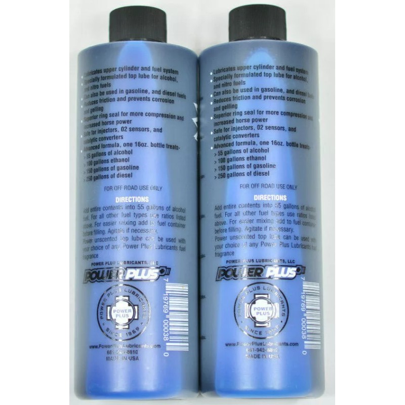 Power Plus (2 Pack) Blue Unscented Power Plus Top Lube