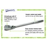 Williams JHWM-52EHFA 1/4-Inch Drive Enclosed Flex Head Ratchet with Chrome