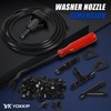 YOKKIP Windshield Washer Nozzles Kit Replacement for 11-17 Ram 1500,