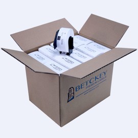 BETCKEY - Compatible Address Labels Replacement for Brother DK-1201 (1-1/7" x 3-1/2"), Use with Brother QL Label Printers [20 Rolls/8000 Labels]