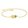 LINSTER Pineapple Chain/Pineapple Earrings/Pineapple Anklet Women's 925 Sterling Silver 14K