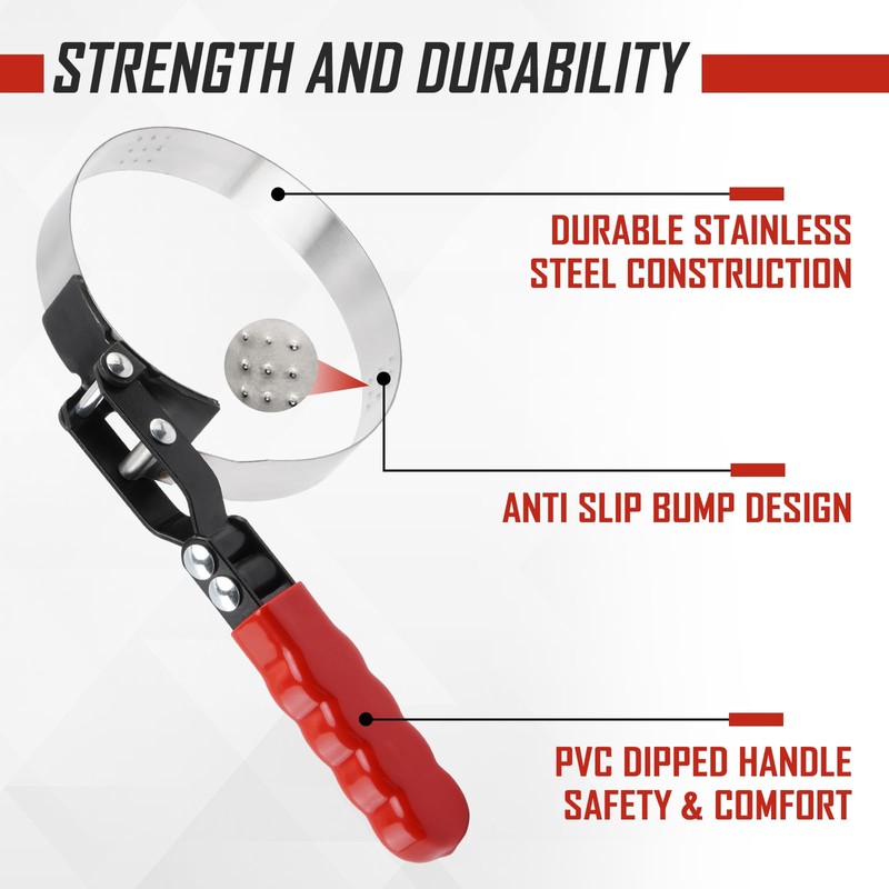 SPARKWHIZ Oil Filter Wrench Set, Oil Filter Removal Tool 2-3/4"