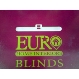 Vertical Blind/s pack of 10 double-hole hangers for 89mm/3.5" slats