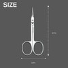 KAMICURE | Extra Fine Curved Cuticle Scissors for Men Women
