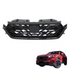 SEBLAFF Front Grille Glossy Black Plastic Sport Hybrid Upper Grill