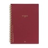 DesignWorks Ink 8.25" x 11.6" Burgundy Textured Paper Twin Wire