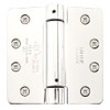 Emtek 95024 4" x 4" Spring Mortise Hinge with 1/4" Radius Corners - Pair, Polished Nickel